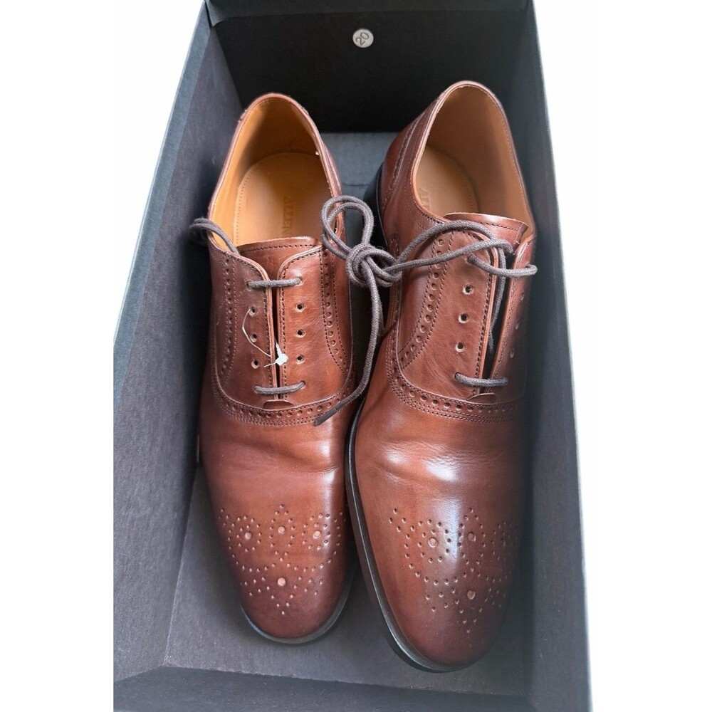 NEW Allen Edmonds Siena Medallion Oxford Chili Brown Leather Dress Shoe 8.5